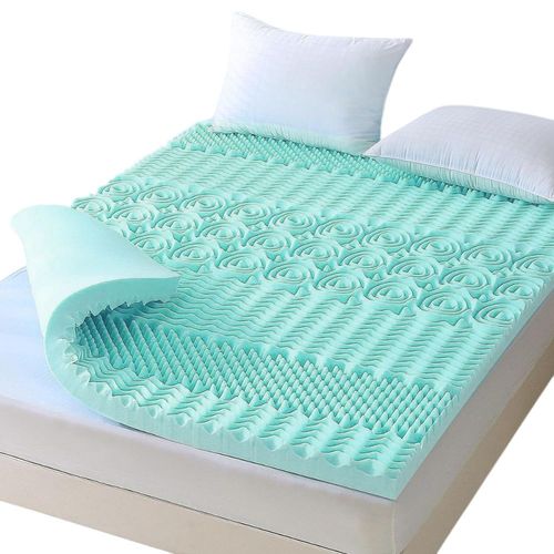 Sobrecolchón Memory Foam Bluelander 5 cm Queen Transpirable y Texturizado