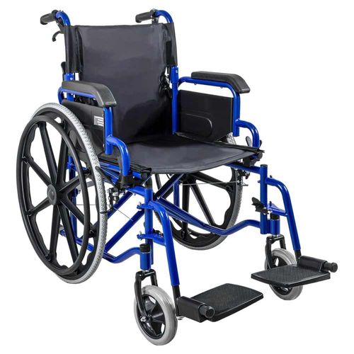 Silla Ruedas Plegabble Ligera Aluminio Todo Terreno 2 Frenos