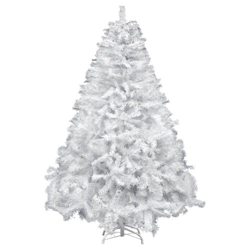 Arbol Navidad 1.90 M Artificial Blanco Pino Frondoso Jardimex