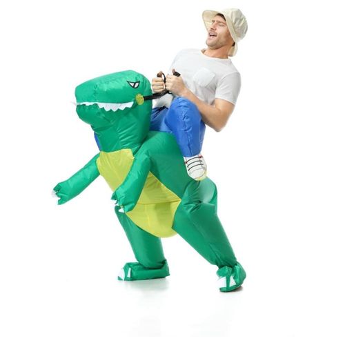Disfraz Dinosaurio Traje Inflable Grande Montable Jurasico Adulto