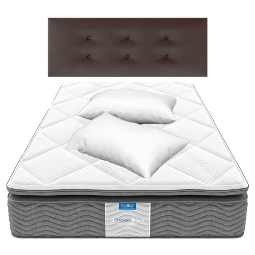 Colchon Restonic Matrimonial Ortopedico Plus + Cabecera y Almohadas