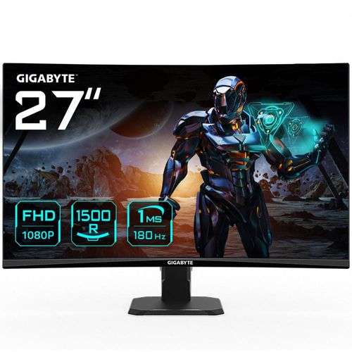 Monitor Gamer Gigabyte 27" curvo 180hz FHD