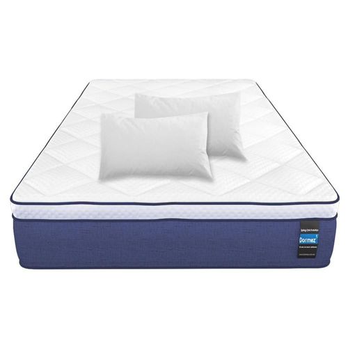 Colchón Ortopédico Dormez Matrimonial Onix Soporte Medio + 2 Almohadas