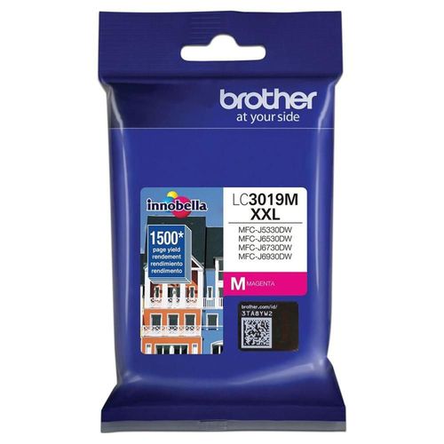 Cartucho de Tinta Brother, color Magenta, Modelo, LC3019M, 1, 500 páginas.