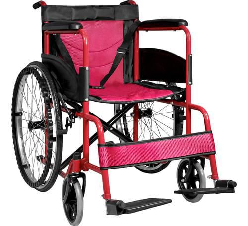 Silla De Ruedas Ligera 23 Pulgadas Plegable Aluminio Lujo Nanofort