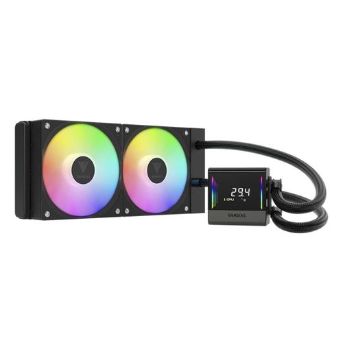 Enfriamiento Gamdias Chione E4 240 Negro argb LGA1700/AM5 digital