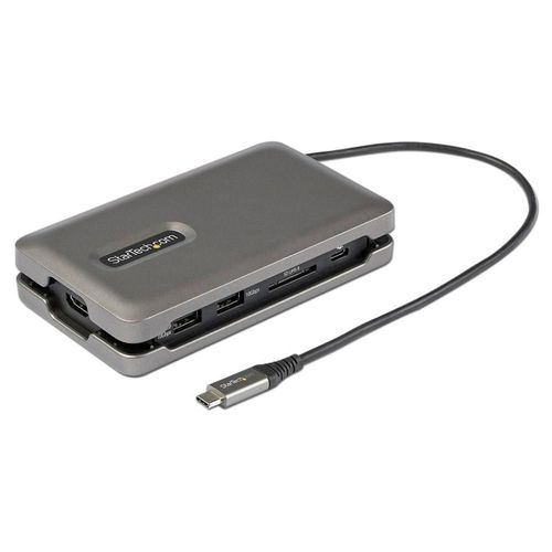 Adaptador USB-C Startech Multipuertos, 6 en 1, 4K 60Hz, Cable