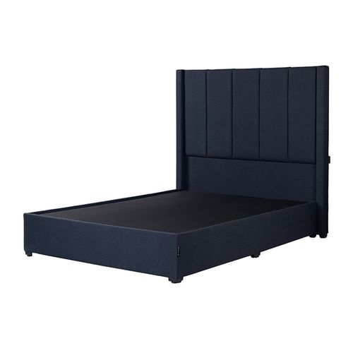 Cabecera Queen Size Dicasa Nizza Azul Marino + Base cama Orlando CZD