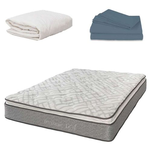 Colchón Queen Size Restonic Vail + Sábanas + Protector CZD