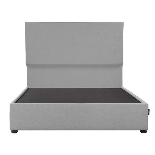 Cabecera Queen Size Dicasa Myko Gris + Base cama Dicasa Kuant CZD