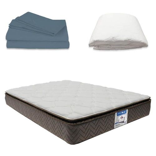 Colchón Queen Size Restonic Nautilus + Sábanas + Protector CZD