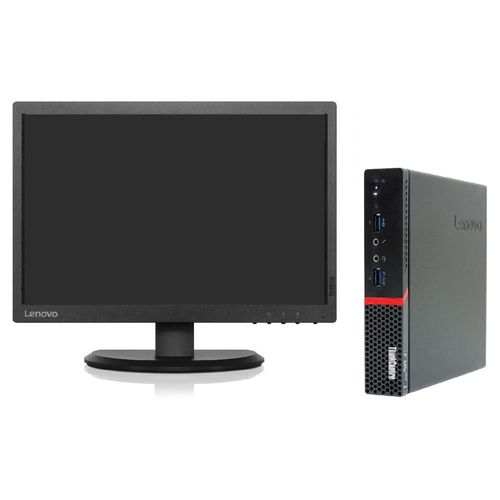 PC Lenovo TINYM900 i5 4GB 240GB SSD Monitor22p Reacondicionado