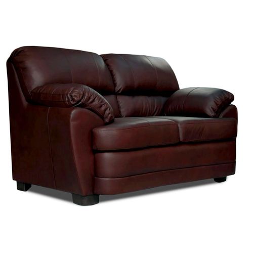 Love Seat de Piel Genuina Florencia Tabaco