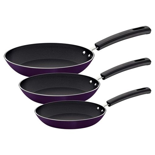 Juego de Sartenes Tramontina Ritual Morado Aluminio 3 pzs