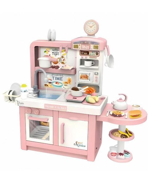 Cocinita de Juguete con Accesorios Muy Completa, trae luz, Vapor, Sonido y Agua