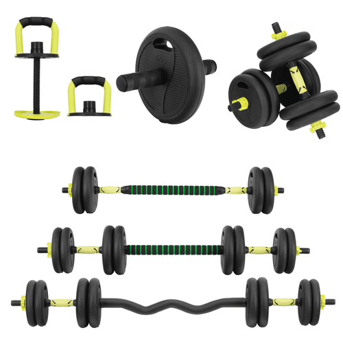 Set De Mancuernas Ajustables Altera Kit Con Pesa Rusa 15kg