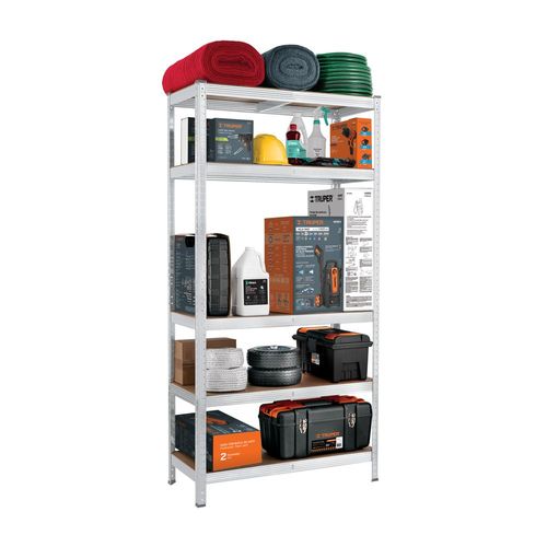 Estante metalico 5 repisas PRETUL capacidad 35 Kg ESME352 color gris