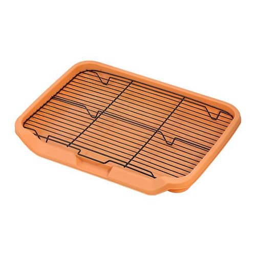 Inodoro para perro antideslizante naranja