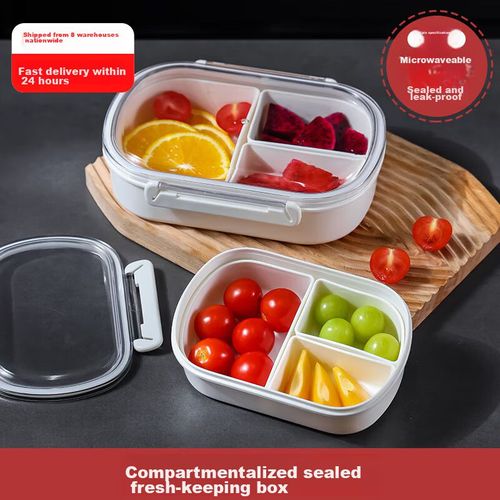 Contenedor Bento portátil con 3 divisiones 950ml