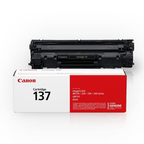 Tóner Canon 137 Negro 2400 Páginas Cartucho de Bk 1 Paquete