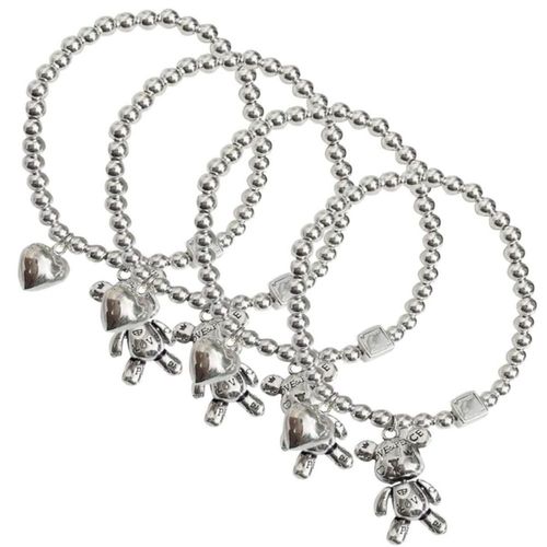 Pulseras Acero Inox/Resorte, Plata.