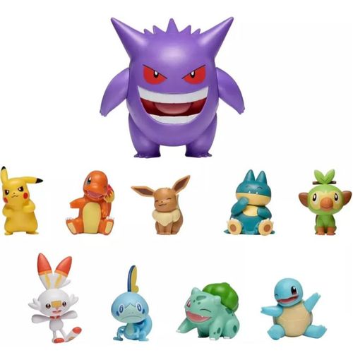 Pokémon Multi Pack 10 Figuras de Batalla Juguete Jazware PKW0245