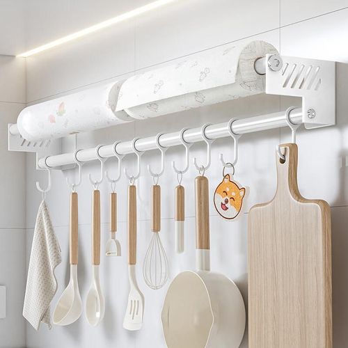 Soporte multiusos de pared 50cm blanco