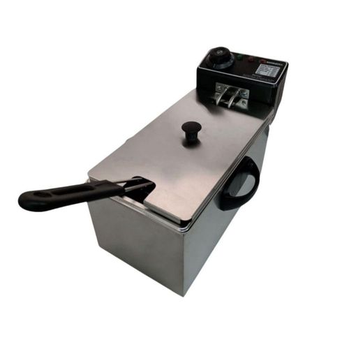 Freidora Eléctrica 4L Shorbull de Acero Inoxidable
