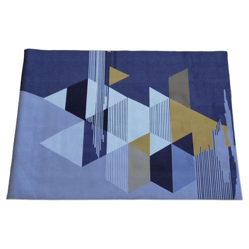 Tapete decorativo para sala estilo nórdico 2x1.60 modelo triángulos grises