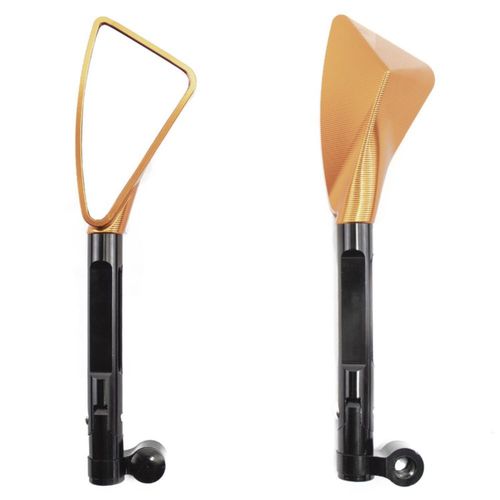 Juego de espejos para motonetas oro Generica Kinlley