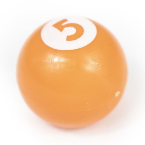Tapon de Valvula para Bicicleta Modelo Billar Bola 5 Naranja