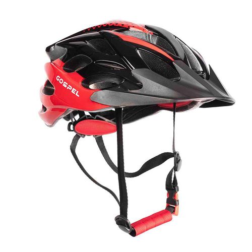 Casco para Bicicleta Gospel Montaña 58-61 cm Negro con Rojo