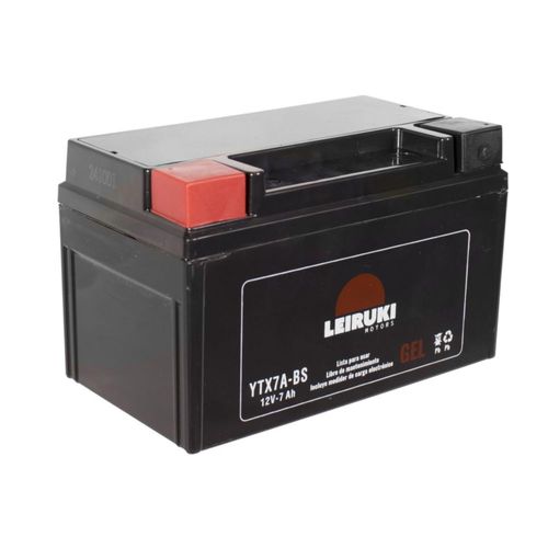 Bateria Gel Moto YTX7A-BS W150 Ds150 Ds125 X150 250z Leiruki
