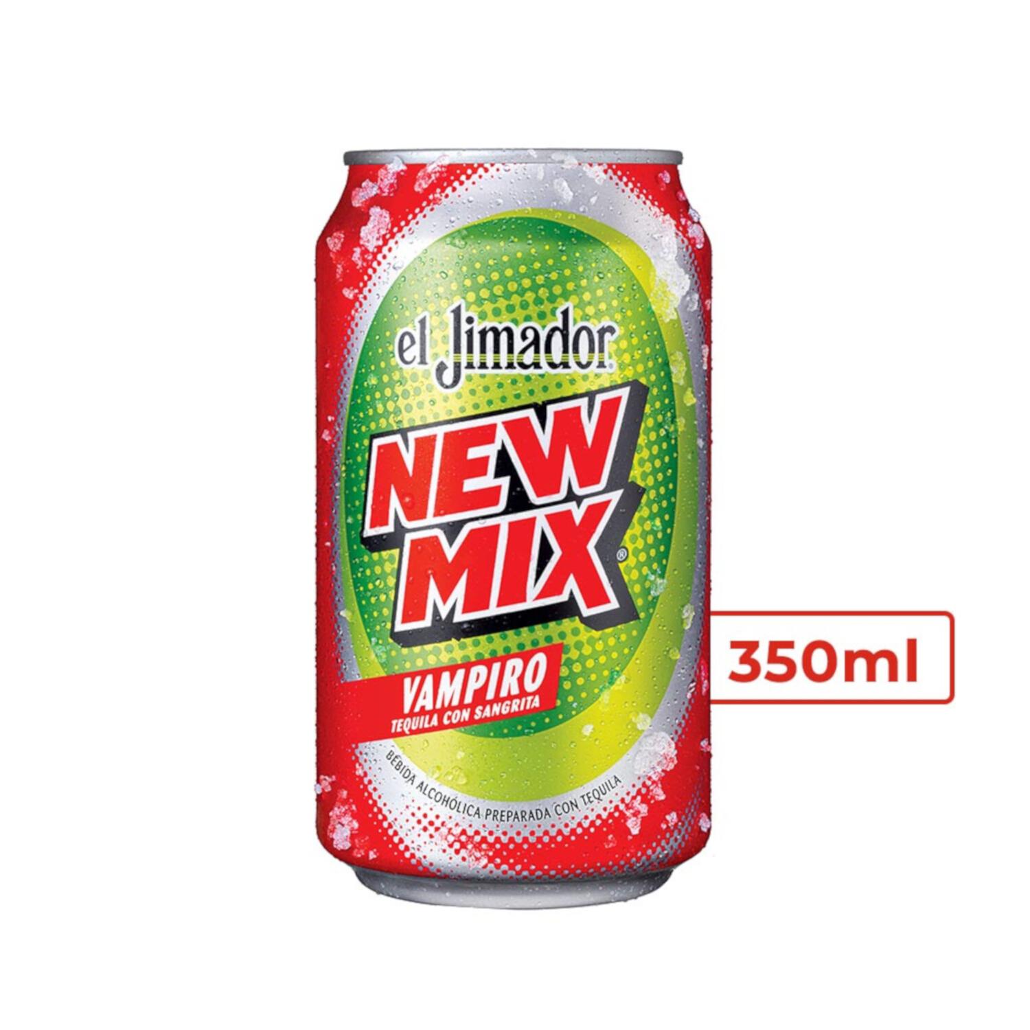 Pack de 24 Bebida Preparada New Mix Jimador Vampiro Lata 350 ml
