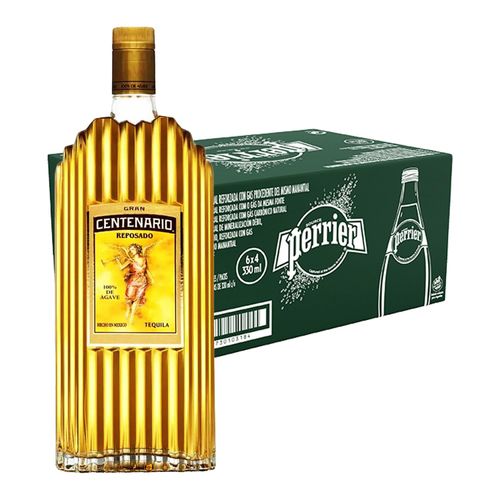 Pack 24 Agua Perrier 330 ml + Tequila Gran Centenario Reposado 950 ml