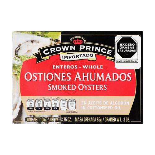 Ostiones Crown Prince Ahumados 106 gr