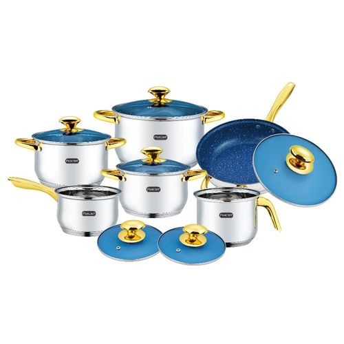 Batería De Cocina 12 Pz Acero Inoxidable Germania 4 Fraciel