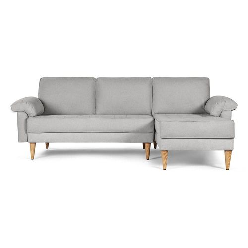 Sala Modular Reversible De Lino Gris Claro Modelo Cavalli