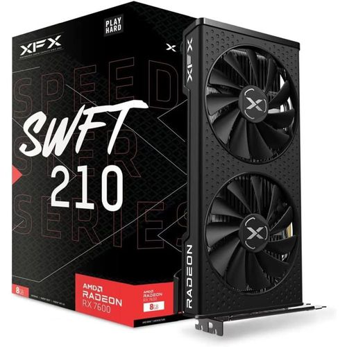 Tvideo xfx rx 7600 speedster swft 210 radeon core 8gb gddr6 rx-76pswftfy