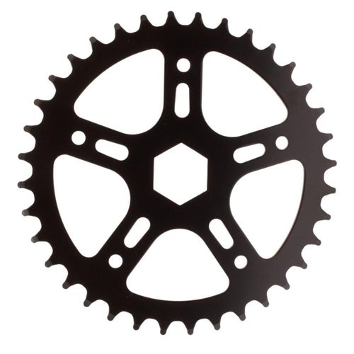 Disco para cigüeñal de bicicleta junior 36D hexagonal negro Mariluz