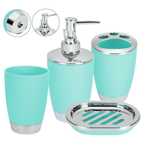 Juego de Accesorios para Baño 4 Piezas Aqua