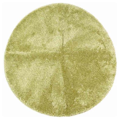Tapete Decorativo redondotipo Shag 1 Metro de diámetro verde
