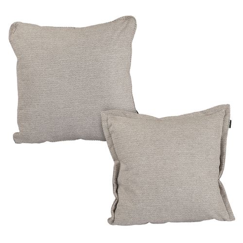 Set de 2 Cojines Decorativos Dicasa Rivo KappaOne + ZitaOne Beige CZD