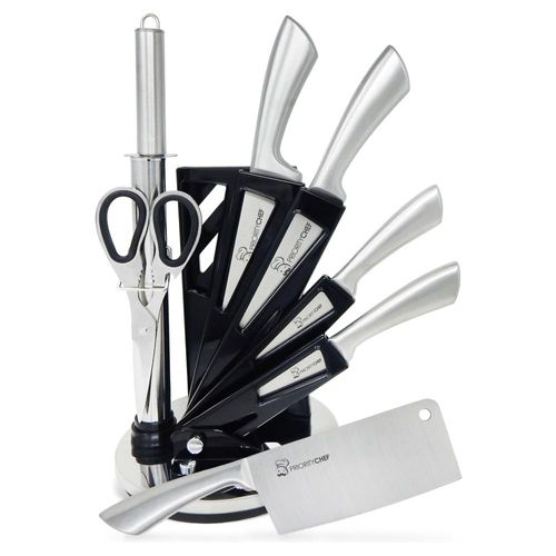 Cuchillos Con Base 6 Piezas Modelo Astro - Acero