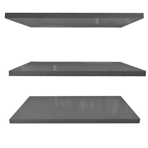 Set 3 Repisas Flotantes 20x50 Organizador Calidad Negro
