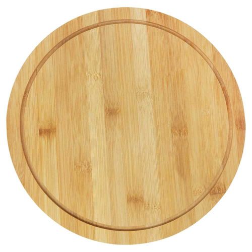 Tabla De Corte Bambú Circular Ecológica 32 Cm