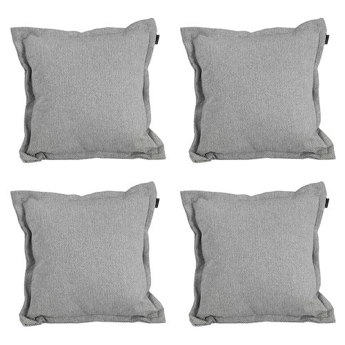 Set de 4 Cojines Decorativos Dicasa Rivo Kappa Rivoli Plata CZD