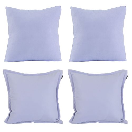 Set de 4 Cojines Decorativos 2 Kappa + 2 Zita Ela Lila CZD