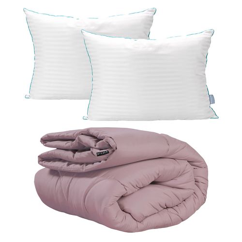 Edredón King Size Dicasa Homy Lila + Almohada Royal Twin CZD
