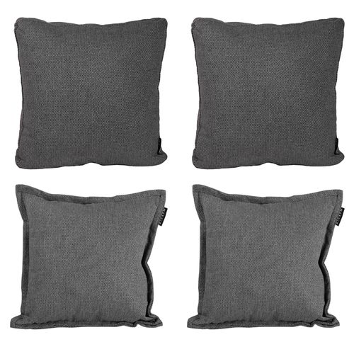 Set de 4 Cojines Decorativos Dicasa 2 KappaOne + 2 ZitaOne Gris CZD